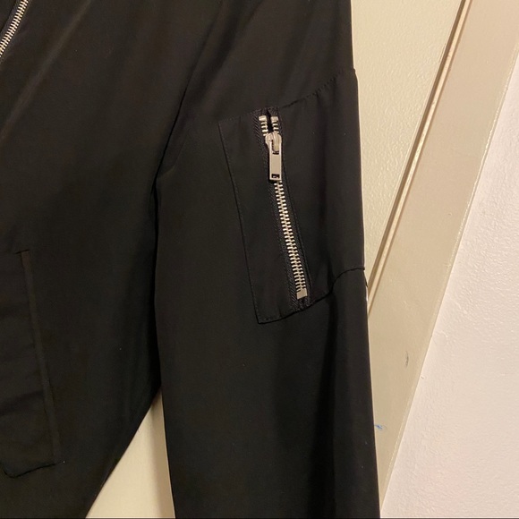 ONLY Black Bomber Jacket. Size XS. - Picture 4 of 7